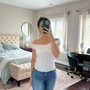 Hollister off the shoulder ribbed top